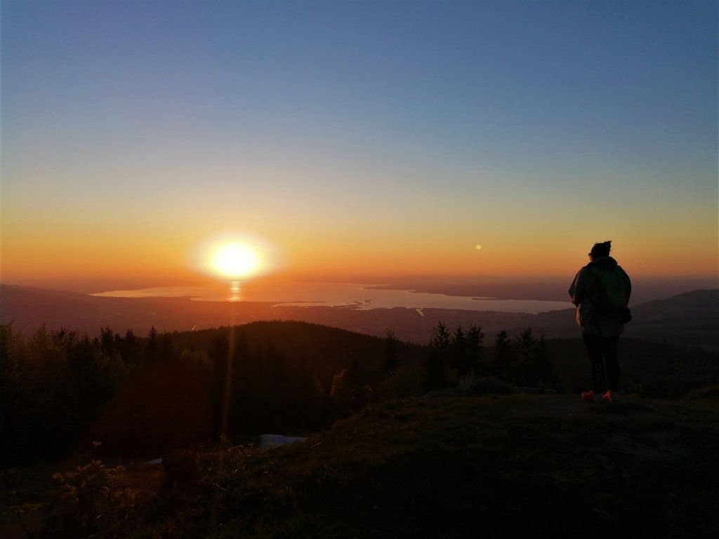 Sonnenuntergang Lank mit Blick zum Bodensee